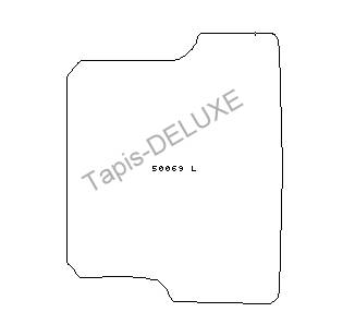 Tapis de coffre pour Opel Omega A + Senator du 09/1986-05/1994