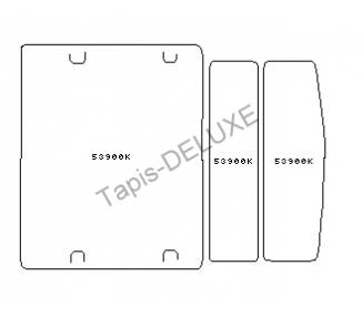 Boot mat for Porsche Cayenne du 12/2002-12/2006