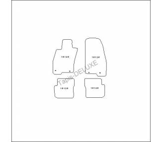 Autoteppiche für Suzuki Swift 3 - 5 Türen von 10/2010-04/2017
