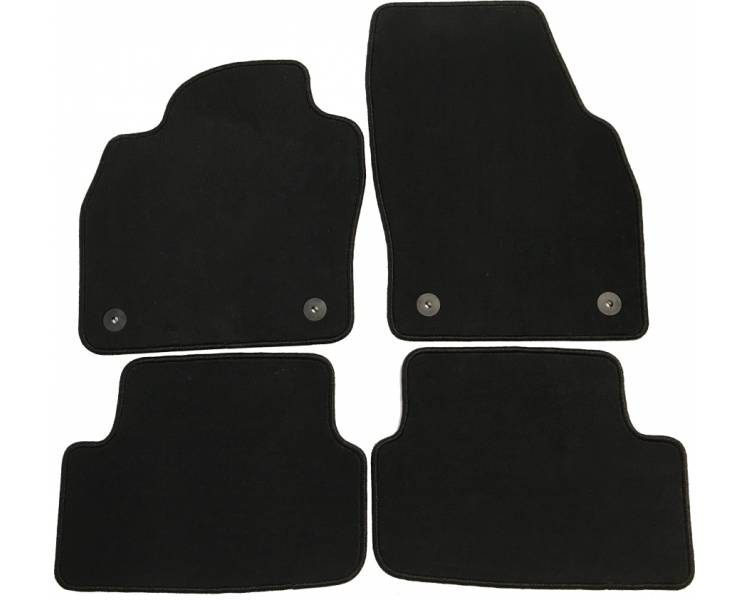 Citroen C3 Hybrid Fußmatten Serie - Schwarze Teppiche Ab 2025