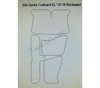 Komplettausstattung für Alfa Romeo Spider Fastback 1970-1978 Rückwandverkleidung