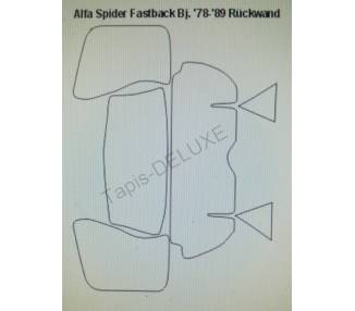 Komplettausstattung für Alfa Romeo Spider Fastback 1978-1984 Rückwandverkleidung