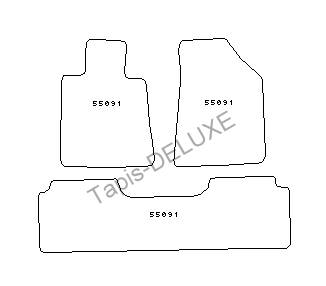 Car carpet for Renault Safrane du 03/1993-2000