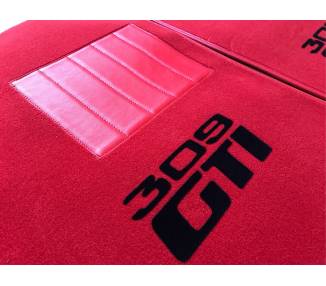 Car carpet for Peugeot 309 GTI red