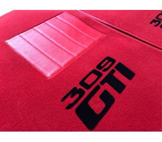 Tapis de sol pour Peugeot 309 GTI rouge