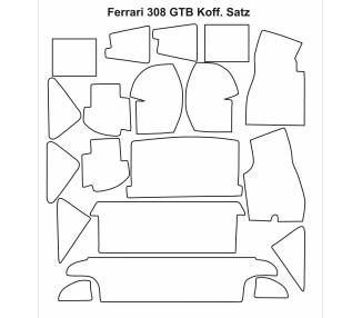 Kofferraumteppich für Ferrari 308 GTB/ GTS 1975-1985