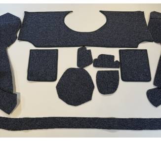 Complete interior carpet kit for Triumph Roadster 1800 / TR 2000 from 1946-1949 (LHD or RHD)