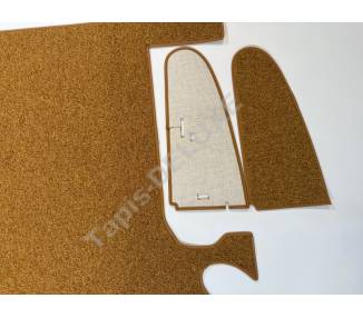 Trunk carpet kit for Mercedes-Benz 190 SL W121 cabriolet from 1956–1962 (only LHD)