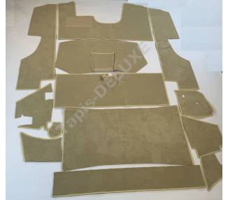 Complete interior carpet kit for Citroen DS Pallas without foam and clinch 1964-