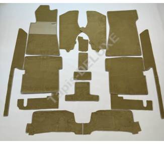 Complete interior carpet kit for Mercedes-Benz W107 SL without jump seat from 1985-1989 (LHD)