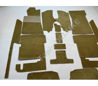 Moquette de sol pour Mercedes-Benz W107 SL (R107 Cabrio) sans strapontin 1985–1989