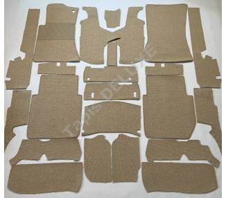 Complete interior carpet kit for Mercedes-Benz W116 SEL 1972-1980 (only LHD)