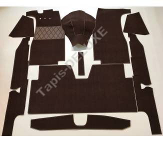 Moquette de sol pour Mercedes-Benz Ponton Limousine longue W105-W180I-W180II-W128 1957-1960