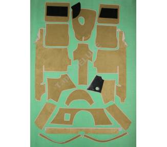 Complete interior carpet kit for Alfa Romeo Giulietta Sprint & Giulia Sprint type 750 1954-1958 (only LHD)