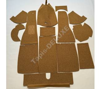 Complete interior carpet kit for MG TD from 1950–1953 (only LHD)