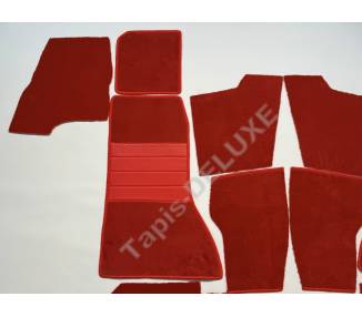 Complete interior carpet kit for Jaguar E-Type series 1.5 (2+2) coupé flat floor (only LHD)