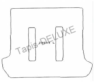 Boot mat for Toyota Land Cruiser J 120 5 portes à partir du 01/2003