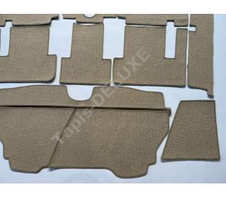 Complete interior carpet kit for Mercedes-Benz 190 SL W121 cabriolet from 1956–1962 (only LHD)