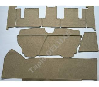 Complete interior carpet kit for Mercedes-Benz 190 SL W121 cabriolet from 1956–1962 (only LHD)