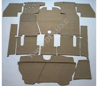 Complete interior carpet kit for  Mercedes-Benz 190 SL W121 Cabriolet 1956–1962 (only LHD)