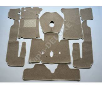 Complete interior carpet kit for Alfa Spider Fastback series 2 from 1970-1978 (only LHD)