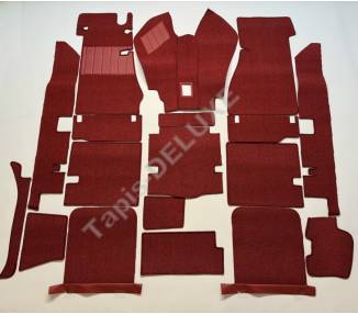 Complete interior carpet kit for Mercedes-Benz Pagode SL W113 from 1963-1971 manuel with jump seat (LHD+RHD)