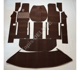 Complete interior carpet kit for Fiat 1500 / 1600 S Spider from 1963-1967 (only LHD)