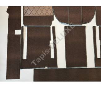 Complete interior carpet kit for Fiat 1500 / 1600 S Spider from 1963-1967 (only LHD)