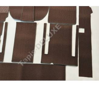 Complete interior carpet kit for Fiat 1500 / 1600 S Spider from 1963-1967 (only LHD)