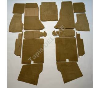 Complete interior carpet kit for Jaguar E-Type series 3 coupé V12 from 1971-1974 (only LHD)