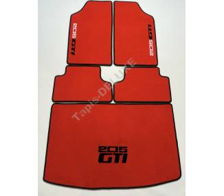Car und trunk carpet for Peugeot 205 GTI