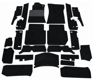 Complete interior carpet kit for Mercedes-Benz W126 SEL 1979-1985