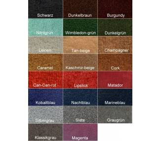 Echantillons de Moquette de restauration Auto en Velours tricoté (seulement tapis pour Porsche 911)