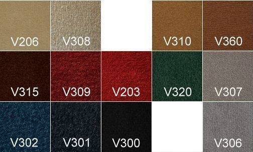 Tapis de Voiture Coffre pour Mercedes W108 Berline Cognac Velours Simili  Cuir