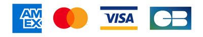 Secure Payment with Credit Card, Visa, Mastercard & American Express